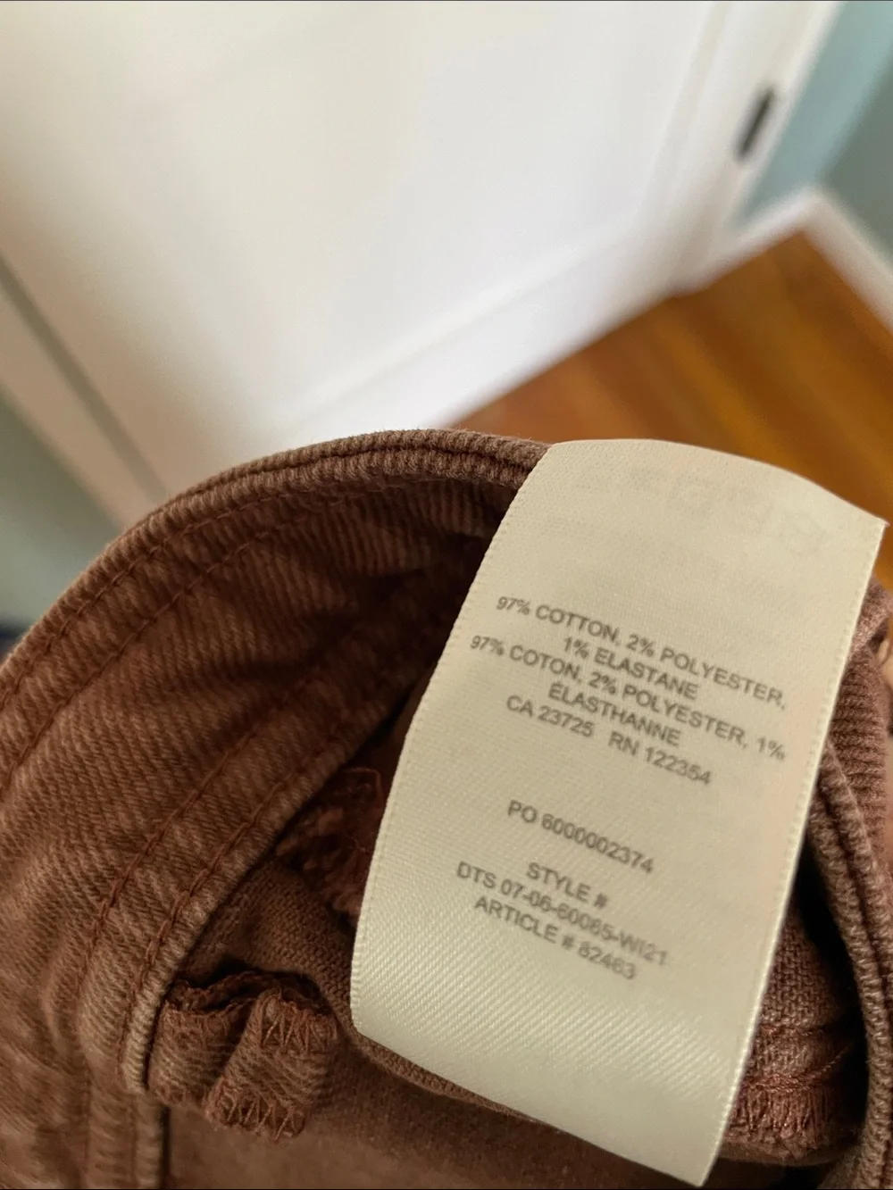 Aritzia Wilfred Free Modern Utility High Waist Pants— Rust Brown